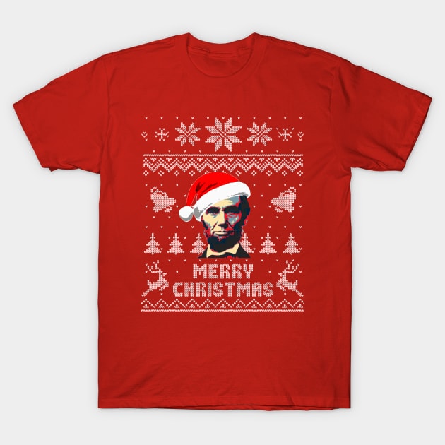 Abraham Lincoln Merry Christmas T-Shirt by Nerd_art